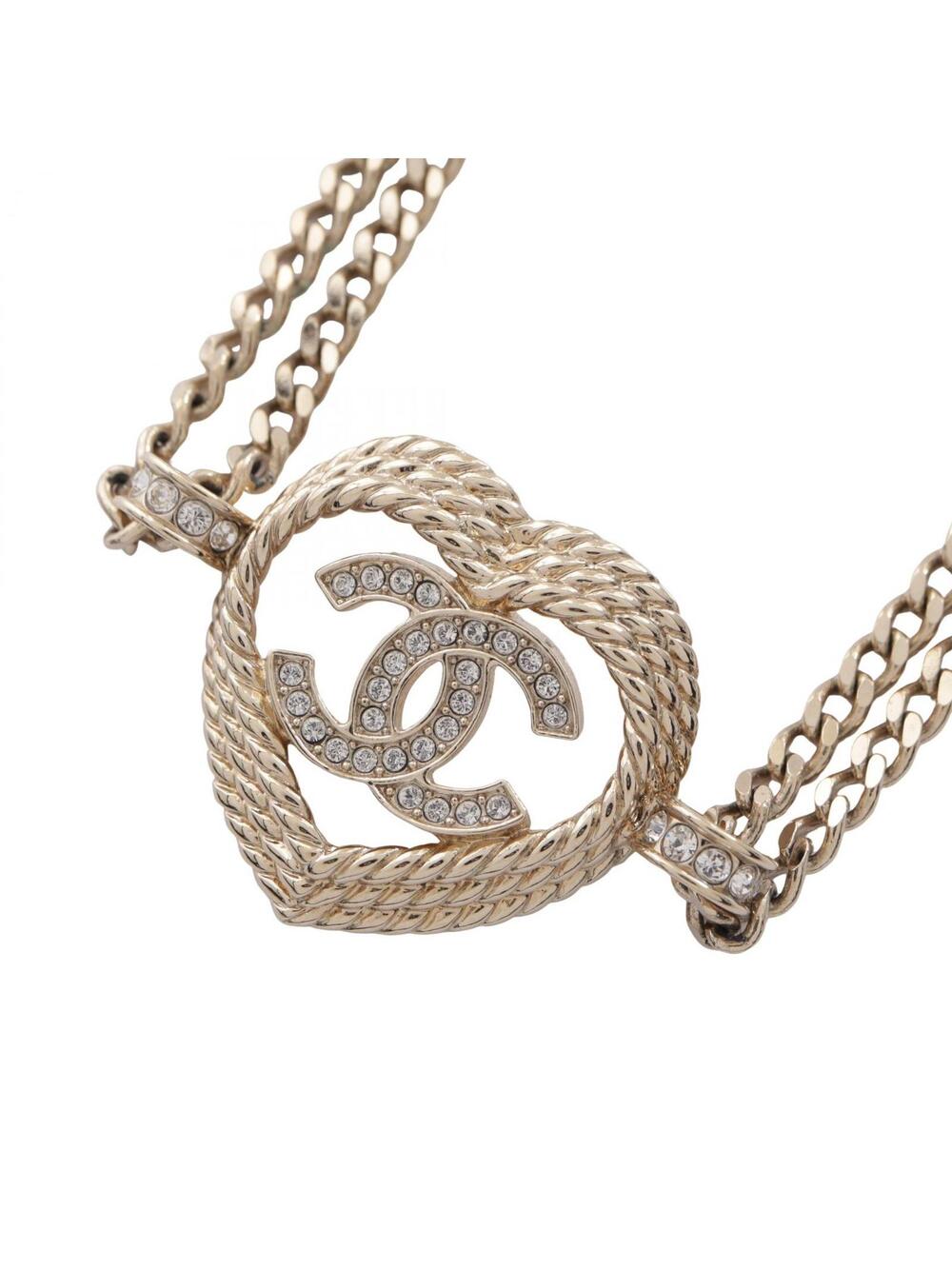 Chanel B24P Coco Mark Heart Choker #377101C12B